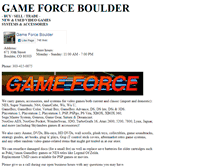 Tablet Screenshot of gameforceboulder.com
